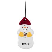 USC Trojans Coffee Time Snowman Ornament